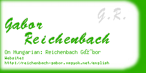 gabor reichenbach business card